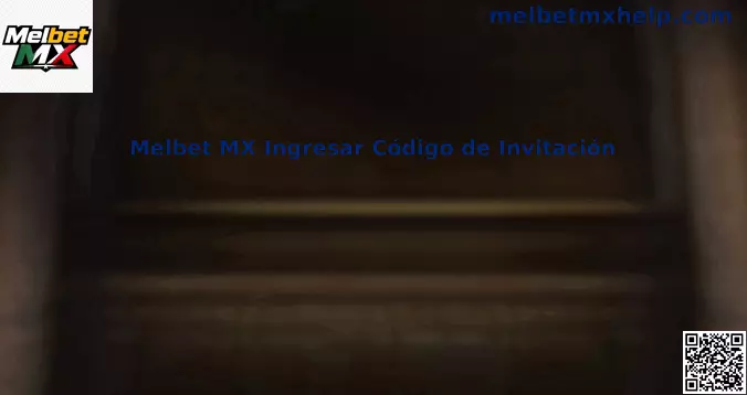 Interfaz de ingreso de código de invitación en Melbet México