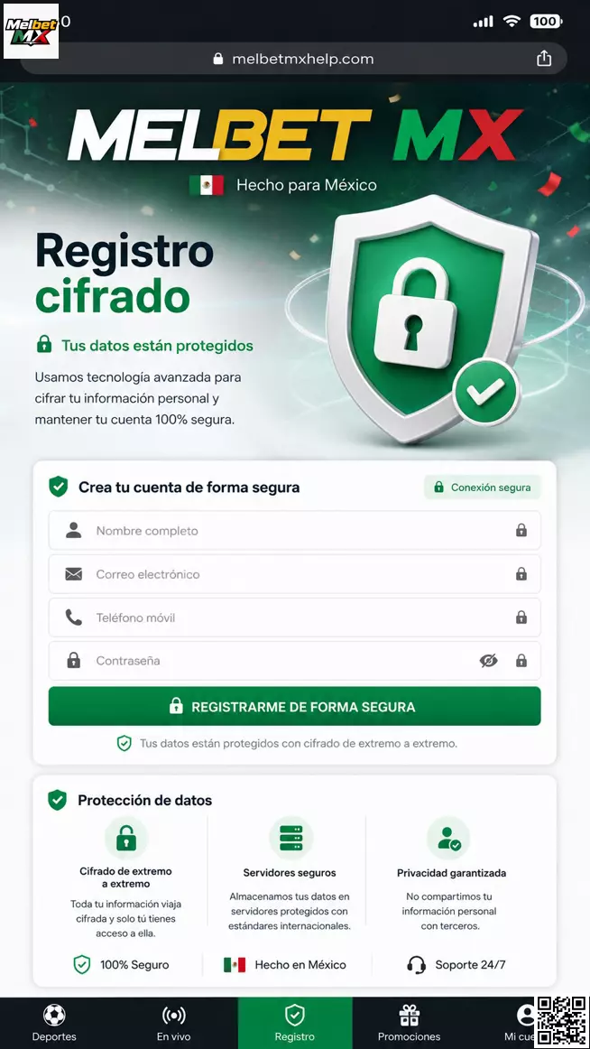 Registro Seguro Melbet MX